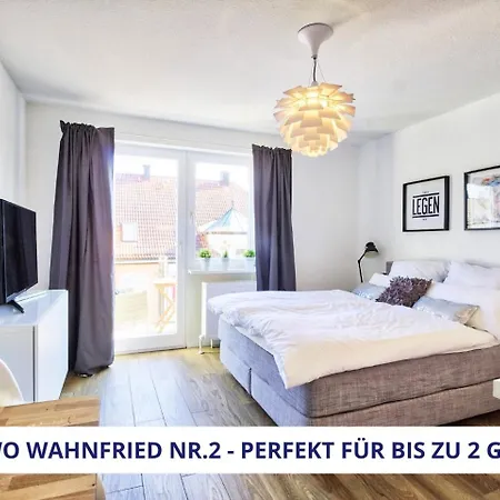 Appartement Wahnfried No2 - Sehr Zentrales, Ruhiges Cityapartment Mit Balkon, Kueche, Duschbad & Parkplatz